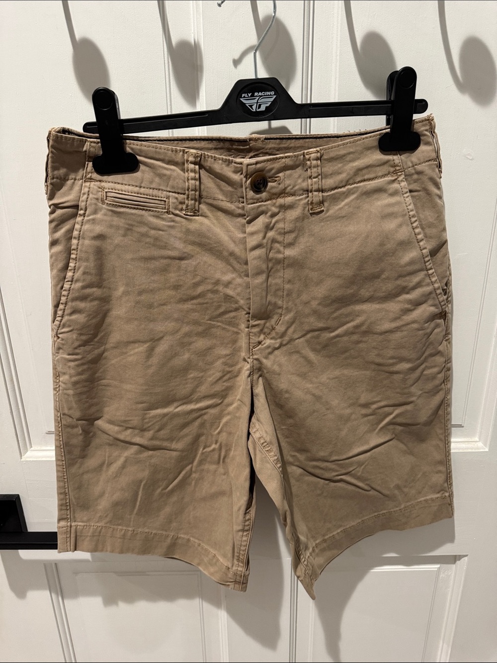 American Eagle Outfitters Men's Tan Flat Front Shorts